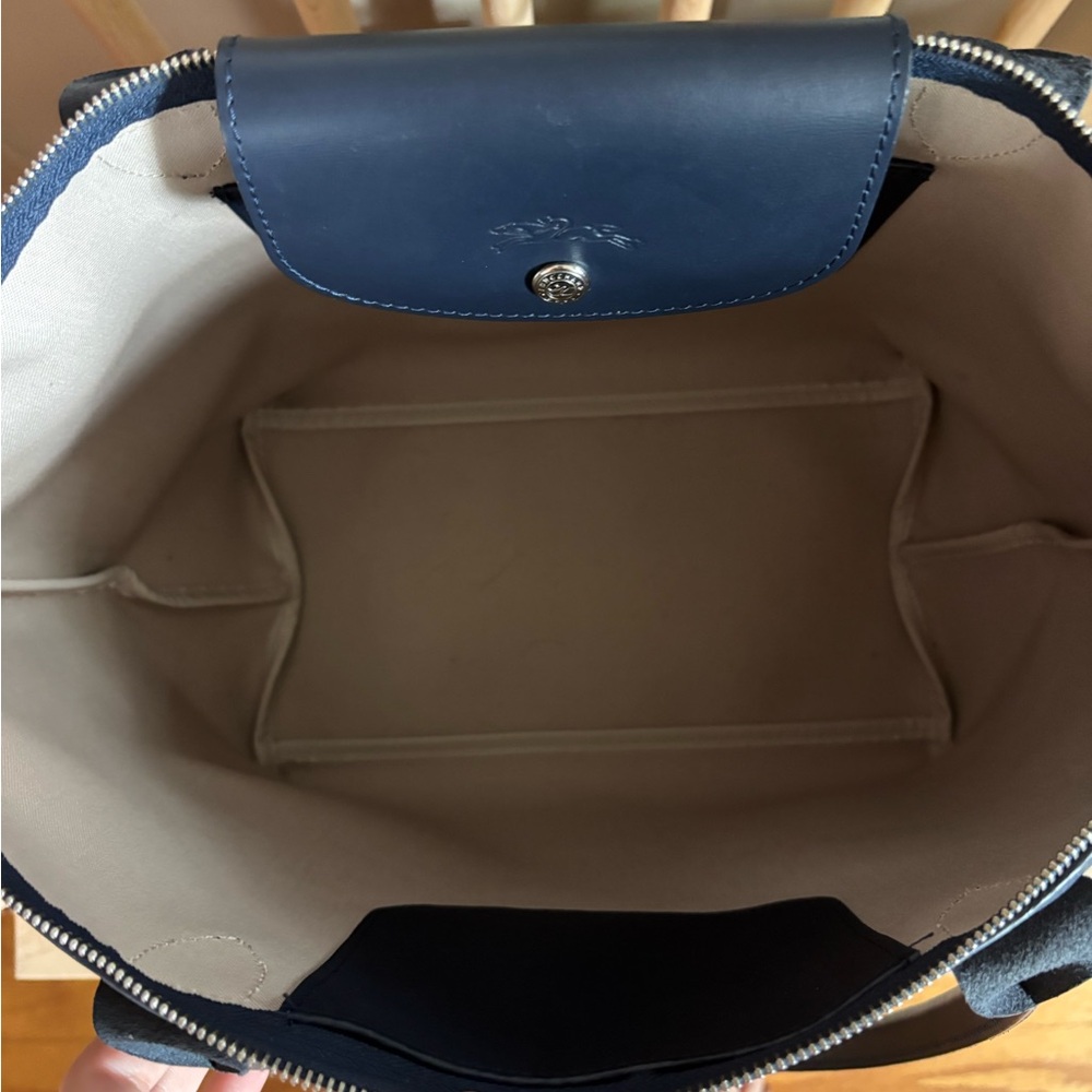 Longchamp Le Pliage City Tote Navy Large - Picture 5 of 8